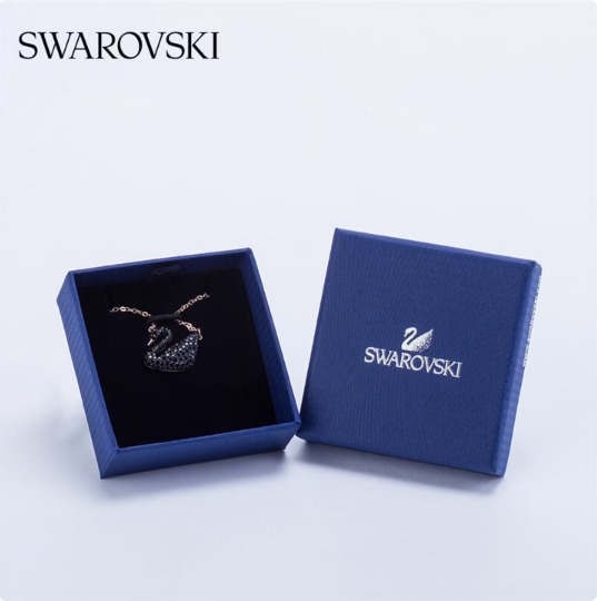042 SWAROVSKI Rose gold Black swan