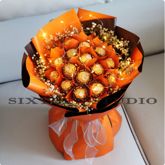 033 Star-shaped chocolate bouquet