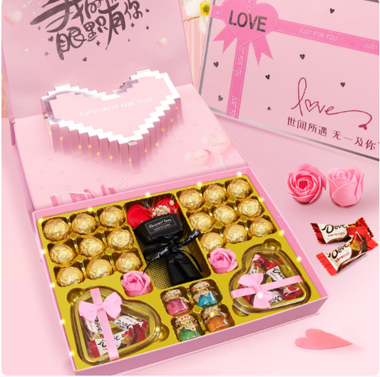 036 Dove chocolate pink butterfly gift box (2 specifications)